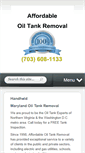 Mobile Screenshot of oil-tank-removal.com